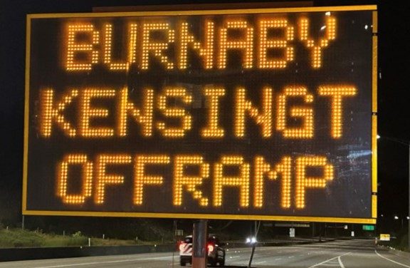 Update – Kensington Highway 1 Westbound open but will close nightly!