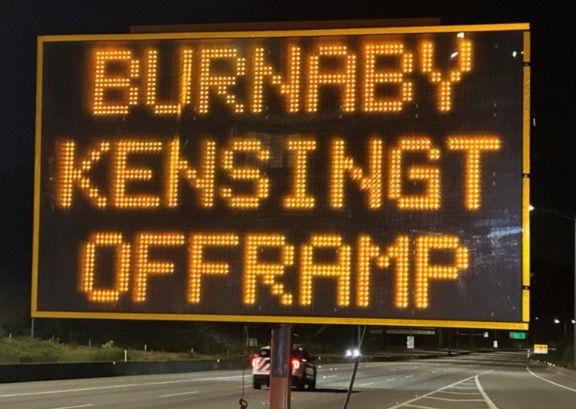 Update – Kensington Highway 1 Westbound open but will close nightly!