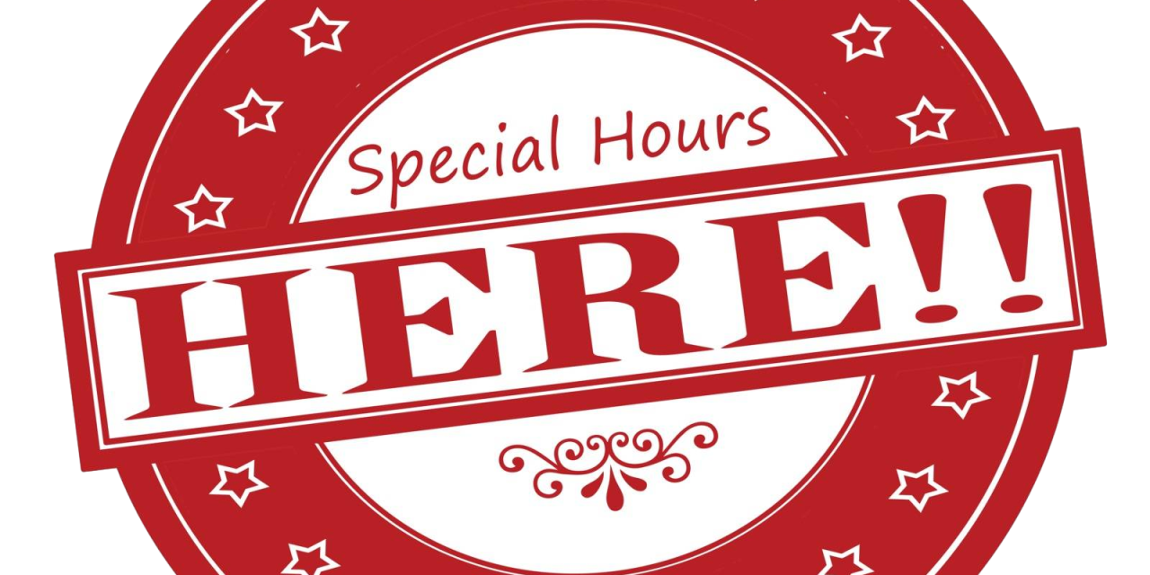 Fri, July 24 – Centre Special Opening Hours